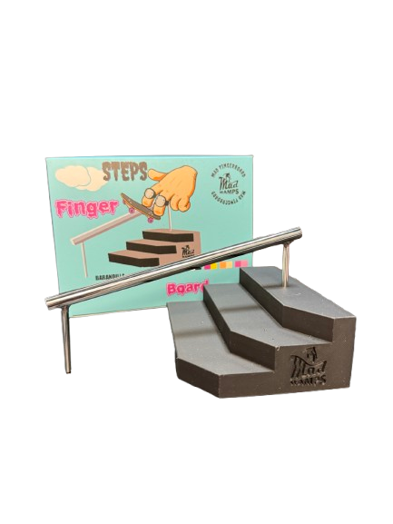 Square Steps Fingerboard - Negro